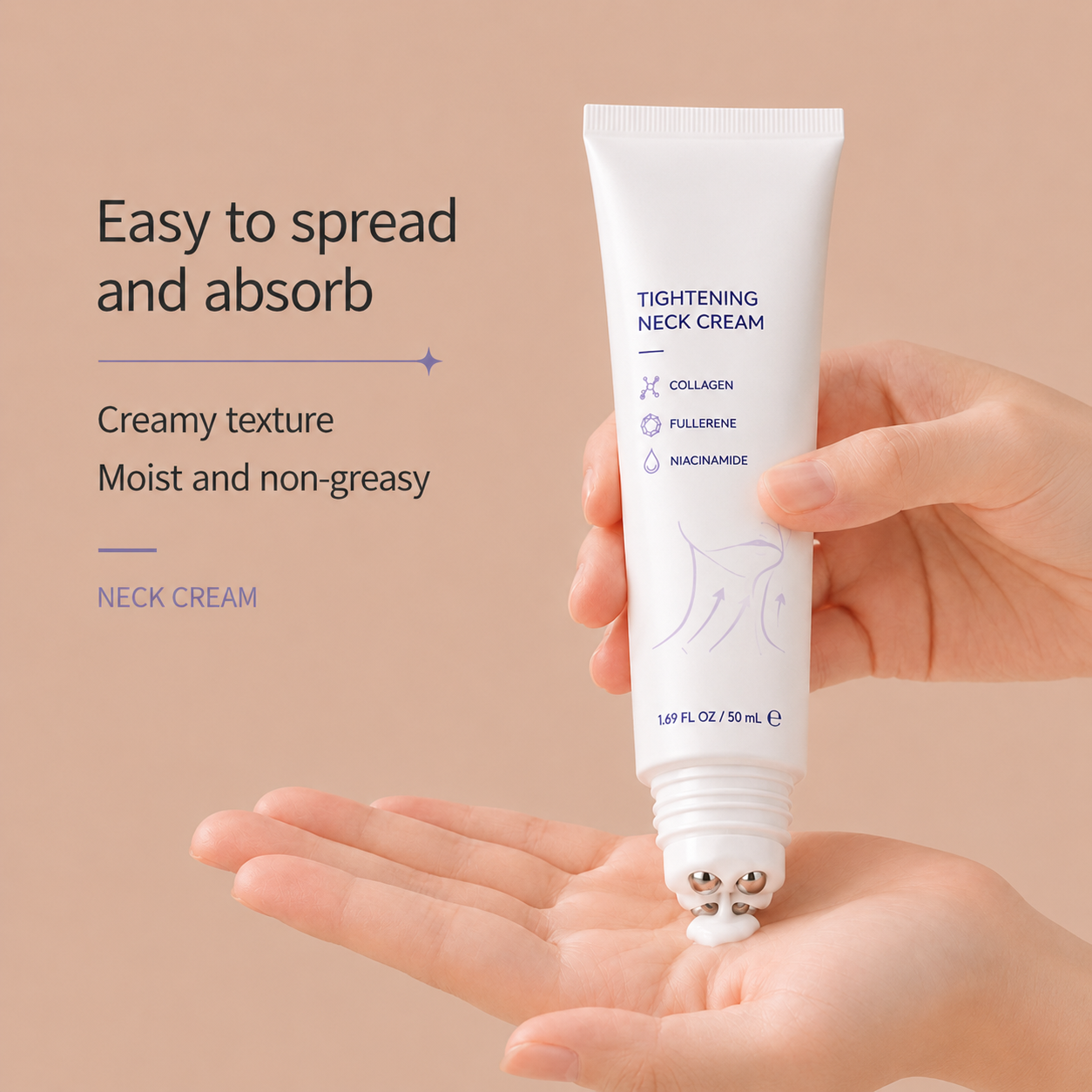 ✨ Instant Neck Lift Cream — 🧴 Infused with Retinol & Hyaluronic Acid | Firms the Neck, Reduces Wrinkles & Double Chin
