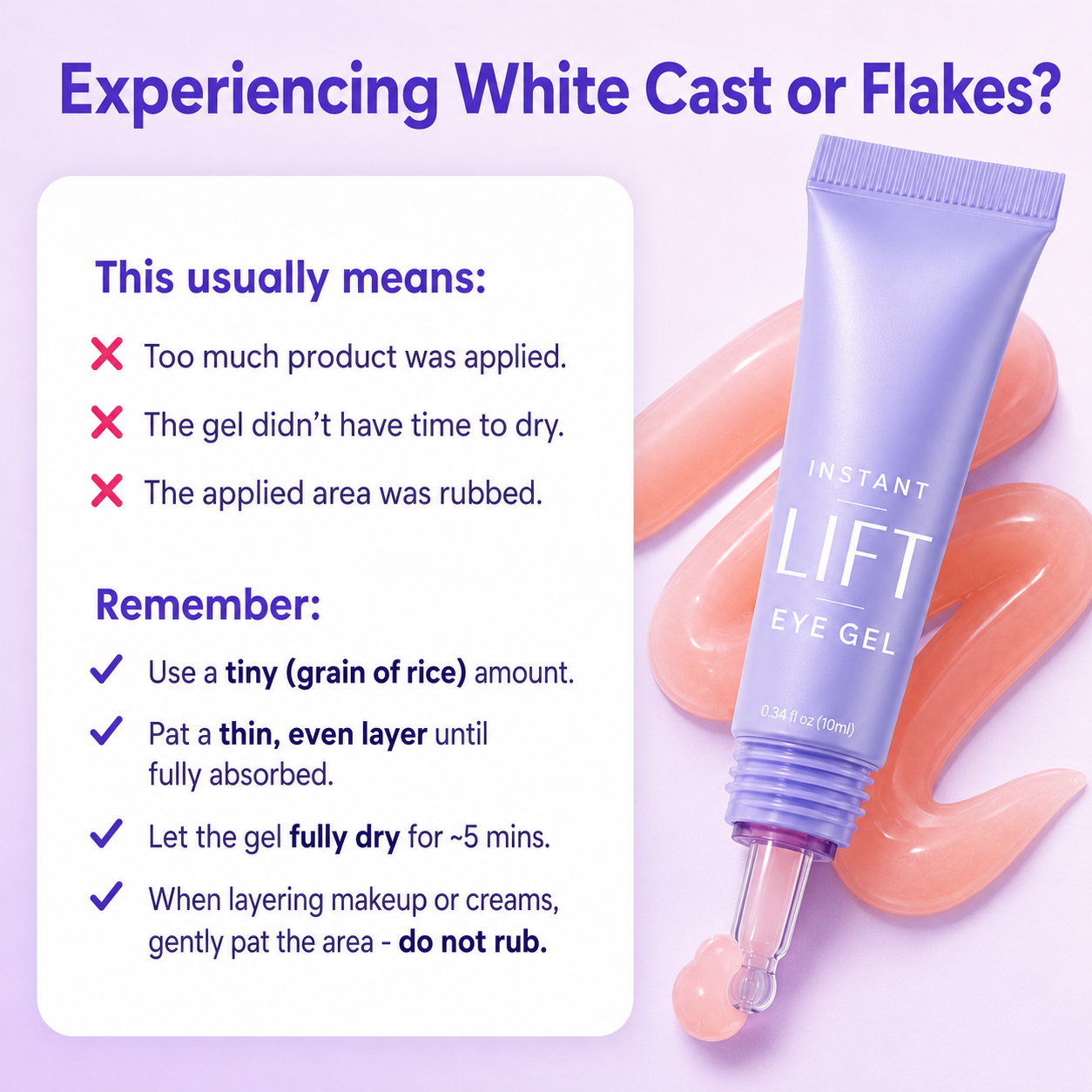 💧Instant Lift Eye Gel – Refreshes the Look of Puffiness, Dark Circles & Fine Lines
