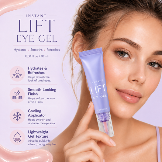 💧Instant Lift Eye Gel – Refreshes the Look of Puffiness, Dark Circles & Fine Lines