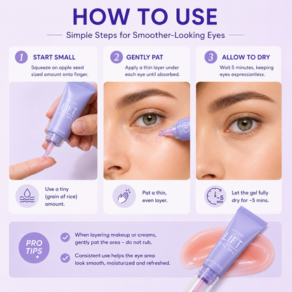 💧Instant Lift Eye Gel – Refreshes the Look of Puffiness, Dark Circles & Fine Lines